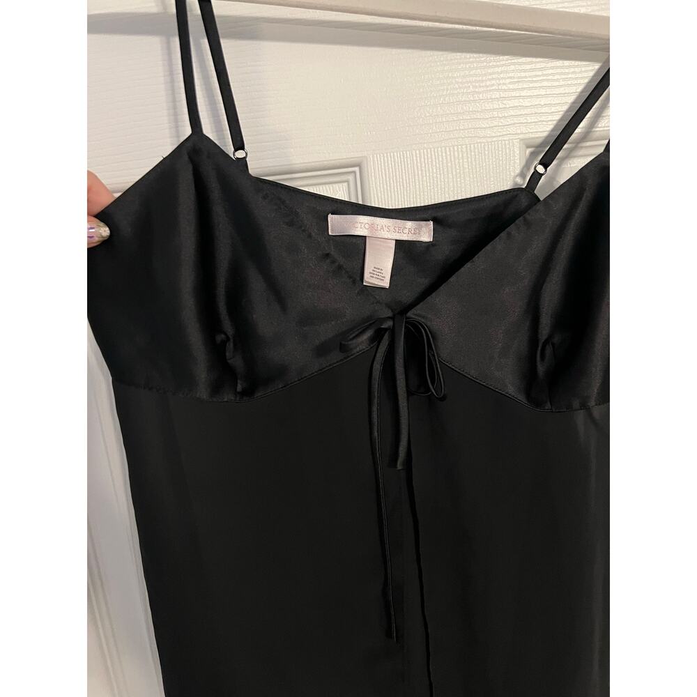 Victoria’s Secret Black Cami Lingerie – One Size – Tie Front - Picture 2 of 4